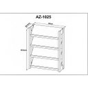 Ver imagem 4 de Sapateira Vertical Organizador de Sapatos com 4 Prateleiras: Branco com Nogal