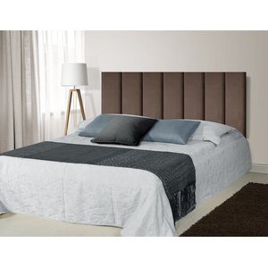 Cabeceira Modular Paris Tecido Veludo King 200 Cm 10 Modulos:marrom