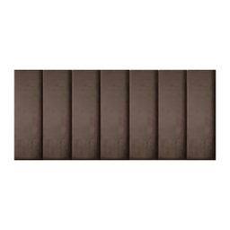 Cabeceira Modular Paris Tecido Veludo King 200 Cm 10 Modulos:marrom - 3