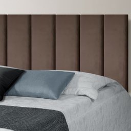 Cabeceira Modular Paris Tecido Veludo King 200 Cm 10 Modulos:marrom - 2