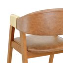 Ver imagem 7 de Banqueta Flórida Assento/encosto Estof. Corda Dourada - Amêndoa - Assento Est. Corano Marrom Mescla