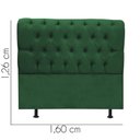 Ver imagem 3 de Cabeceira Estofada Cama Box Queen 160cm París Suede Verde- Mabe Magazine