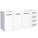Ver imagem 2 de Gabinete de Cozinha Juno Branco em Aço com 4 Gavetas para Pias de 1,50 Metros - P89591 - Cozimax Gab