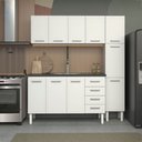 Ver mais imagens de Gabinete de Cozinha Juno Branco em Aço com 4 Gavetas para Pias de 1,50 Metros - P89591 - Cozimax Gab