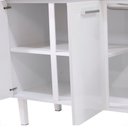 Ver imagem 4 de Gabinete de Cozinha Juno Branco em Aço com 4 Gavetas para Pias de 1,50 Metros - P89591 - Cozimax Gab