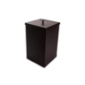 Lixeira Quadrada Aço Inox Preta Fosco 7,8l - 1