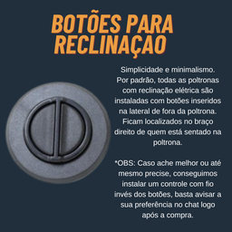 Poltrona do Papai Reclinável em Tecido Linho Cor Marrom Reclinação Elétrica - Modelo Florença - 7