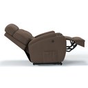 Ver imagem 5 de Poltrona do Papai Reclinável em Tecido Linho Cor Marrom Reclinação Elétrica - Modelo Florença