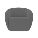 Ver imagem 3 de Kit 2 Poltronas Decorativas Sala de Estar Íbis Encosto Fixo Bouclê Grafite G33 - Gran Belo