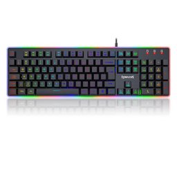 Teclado Gamer Membrana Redragon Dyaus 2 RGB ABNT2 K509RGB - 1 Teclado Gamer Membrana Redragon Dyaus 2 RGB ABNT2 K509RGB - 1