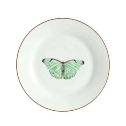 Prato para Sobremesa Borboleta Porcelana Cerâmica 19cm - 1