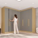 Ver imagem 7 de Guarda-Roupa de Canto Modulado 9 Portas 4 Gavetas França