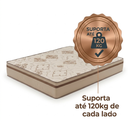 Ver imagem 5 de Colchão Casal Molas Pocket Ensacadas Vitta 138x188x25 Stretch Antialérgico - Bege
