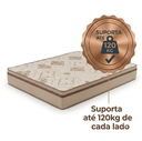 Ver imagem 5 de Colchão Casal Molas Pocket Ensacadas Vitta 138x188x25 Stretch Antialérgico - Bege