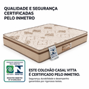 Ver imagem 4 de Colchão Casal Molas Pocket Ensacadas Vitta 138x188x25 Stretch Antialérgico - Bege