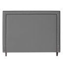 Ver imagem 1 de Cabeceira Cama Box Casal King Size Maísa 195cm Com Frame Linho Cinza - Desk Design