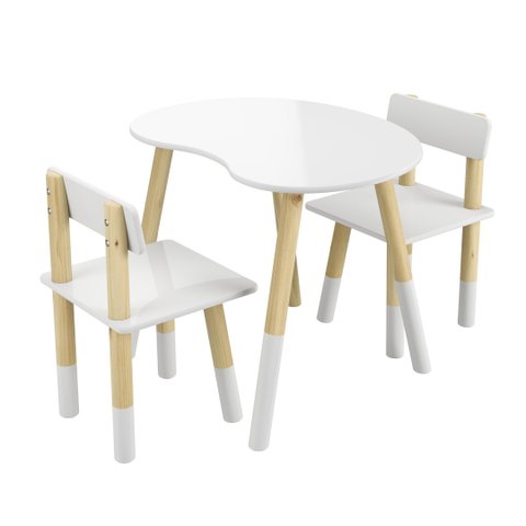 Mesa Infantil Grão com 2 Cadeiras Ideal para Refeições Pintar e Brincar