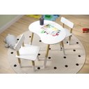 Ver imagem 3 de Mesa Infantil Grão com 2 Cadeiras Ideal para Refeições Pintar e Brincar