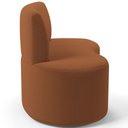 Ver imagem 6 de Sofá 2 Lugares 140cm Orgânico para Sala de Estar Living Larissa L02 Bouclê Terracota - Lyam Decor