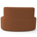 Ver mais imagens de Sofá 2 Lugares 140cm Orgânico para Sala de Estar Living Larissa L02 Bouclê Terracota - Lyam Decor