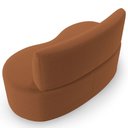 Ver imagem 7 de Sofá 2 Lugares 140cm Orgânico para Sala de Estar Living Larissa L02 Bouclê Terracota - Lyam Decor