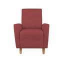 Ver imagem 2 de Kit Amamentação Poltrona + Puff + Almofada Sophia Suede Bordo Clique Decorações