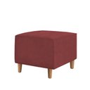 Ver imagem 5 de Kit Amamentação Poltrona + Puff + Almofada Sophia Suede Bordo Clique Decorações