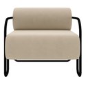 Ver imagem 5 de Poltrona Decorativa para Sala Industrial Kit 2 Kira K04 Veludo Bege - Mpozenato