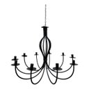 Ver imagem 1 de Lustre Luminária Ferro Teto Rústica 10 Bocais Pendente Pé Direito Salão Festas Minas Arte Própria Lu