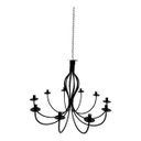 Ver imagem 2 de Lustre Luminária Ferro Teto Rústica 10 Bocais Pendente Pé Direito Salão Festas Minas Arte Própria Lu