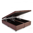Ver imagem 2 de Cama Box Baú Queen 158 Bipartido - Tecido Suede Marrom