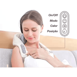 Aparelho Massagem Pescoço Ombros Terapêutica Portátil - 3