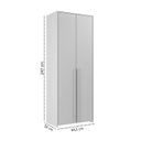Ver imagem 2 de Guarda-Roupa Infantil MDF 2 Portas Modulados Cinza
