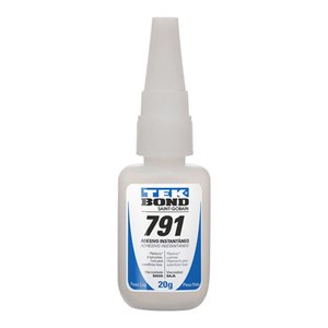 Cola Adesiva Instantânea Multiuso Profissional 791 Tek Bond:20g