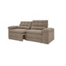 Sofá 4 Lugares Net Cristal Assento Retrátil e Reclinável Velosuede Capuccino 2,20M (L) - 4