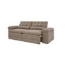Sofá 4 Lugares Net Cristal Assento Retrátil e Reclinável Velosuede Capuccino 2,20M (L) - 2