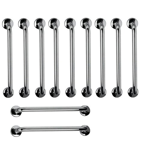 Barra de Apoio 60cm Aço Inox Kit 11 Uni Acessibilidade Criança Idoso Gestante Deficiente Banheiro Bo