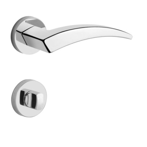 Fechadura para Banheiro Flexa 55mm Cromado - 42-2444 - LOCKWELL