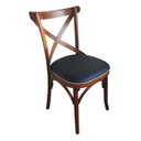 Ver imagem 2 de Kit 4 Cadeiras Madeira Assento Estofadas Gourmet Luxo