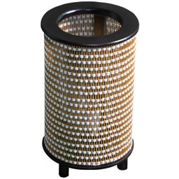 Luminária Abajur Bambu Japonês para Sala Quarto Cor do Abajur:Marrom;Cor Da Base:Tabaco - 3