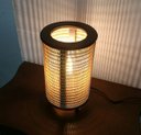 Ver imagem 1 de Luminária Abajur Bambu Japonês para Sala Quarto Cor do Abajur:Marrom;Cor Da Base:Tabaco