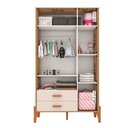 Ver imagem 3 de Guarda Roupa Quarto Infantil Iris com 3 Portas e 1 Gaveta Naturale/Off White
