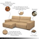 Ver imagem 3 de Sofá Decorativo Barbosa 3 Lugares Sala de Estar 230cm Reclinável e Retrátil Couro Nude G88 - Gran Be