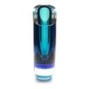 Ver imagem 3 de Vaso Gota Cortada Cristal Murano Bicolor Verde Água-marinha