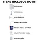 Ver imagem 3 de Gabinete 02 Portas Para Banheiro Com Lavatório + Torneira + Fita Veda Rosca