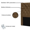 Ver imagem 4 de Cabeceira Casal 1,40m Toledo Suede - Pallazio Caramelo