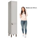 Ver imagem 6 de Armário Cozinha Paneleiro Simples Conecta Frizz Branco