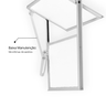 Janela de Alumínio Basculante 40x40cm com 1 Bascula e Vidro Mini Boreal Soft MGM Branco - 7