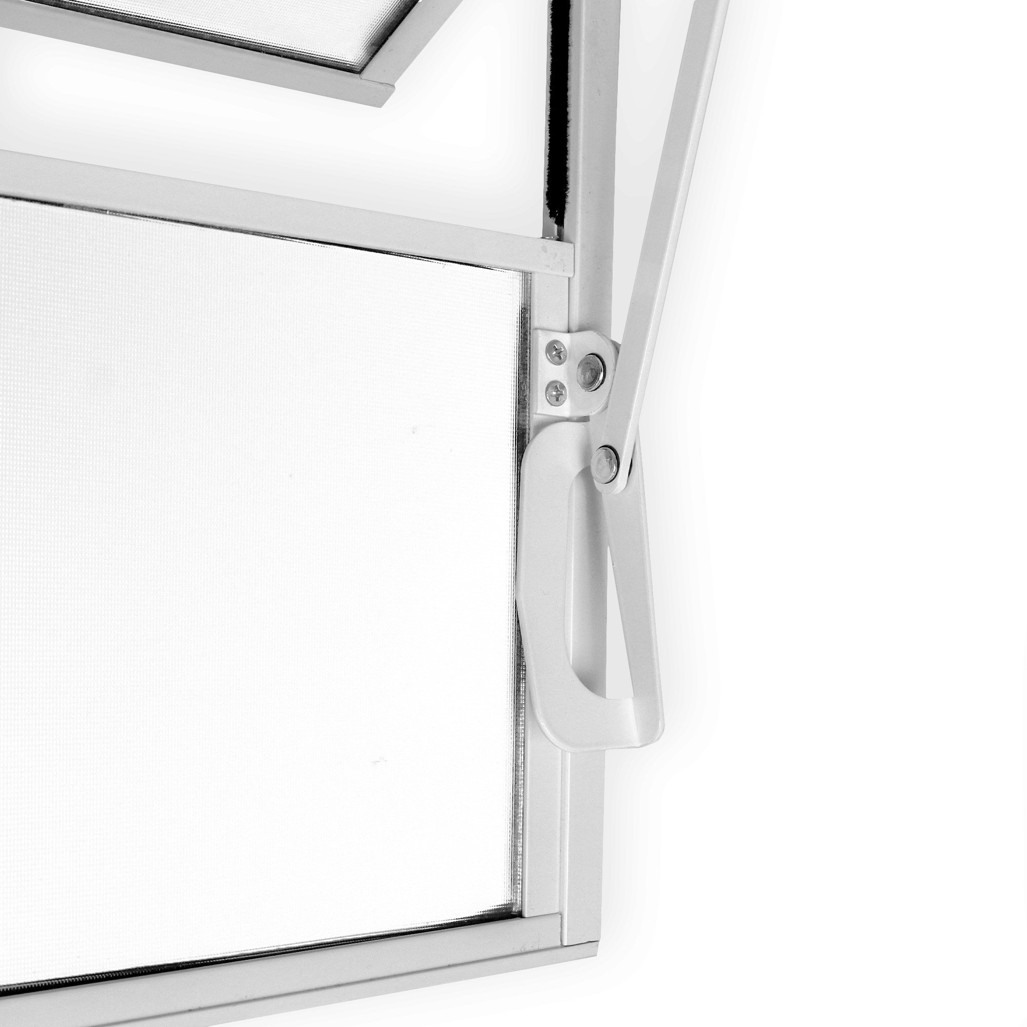 Janela de Alumínio Basculante 40x60cm com 1 Bascula e Vidro Mini Boreal Soft MGM Branco - 4