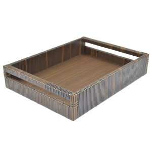 Bandeja Grécia c/ Alça 40x30x08cm Argila